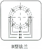 卸灰閥法蘭連接結構圖